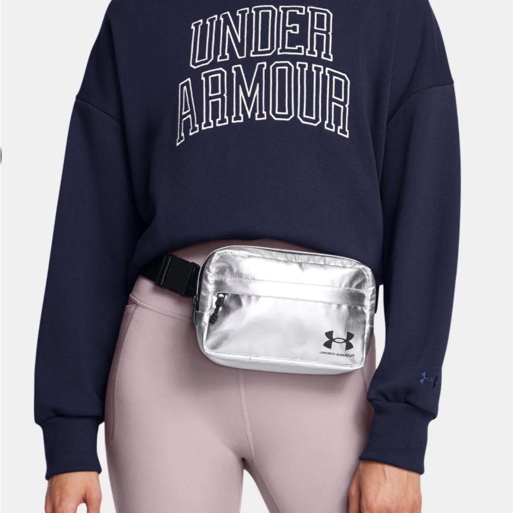 Under Armour UA Loudon silver metallic belt bag